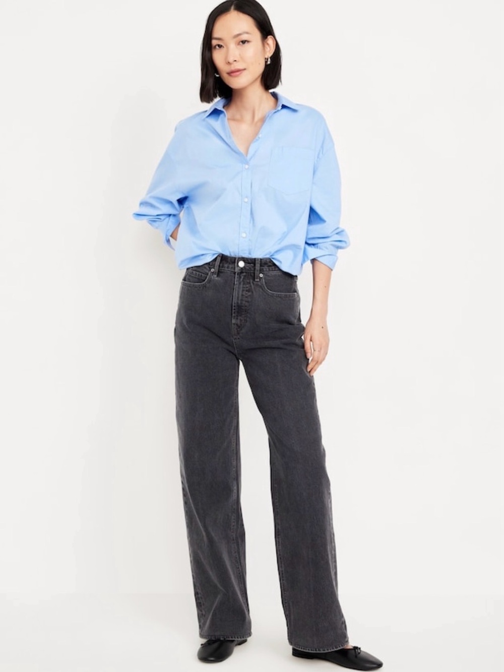 OLD NAVY EXTRA HIGH RISE SKY-HI WIDELEG